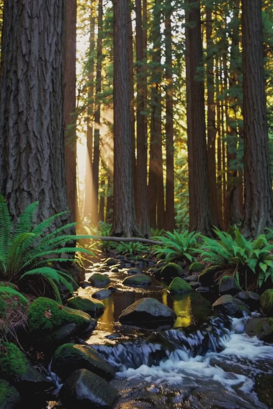 Everroot fantasy candle with notes of woody notes, styled for ancient forest environments.